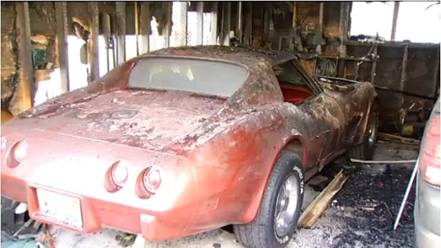 Wrecked Vette Wednesday: Chicago Garage Fire Destroys Stingray
