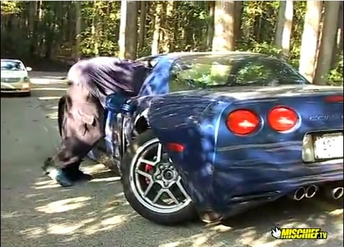 Video: Hooning Borrowed C5 Z06 Leads to a Nasty Crash