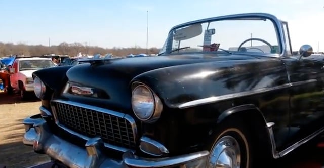 Video: Rare Barn Find:1955 Chevy Bel Air Convertible