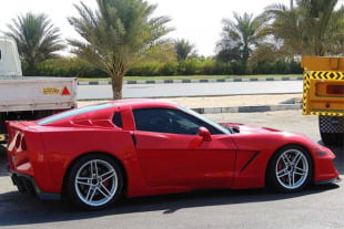Widebody Corvette C6 Overkill Spotted in Dubai