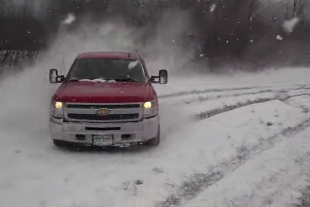 Video: Taking A 2013 Silverado Out For Some "Winter Drifting"