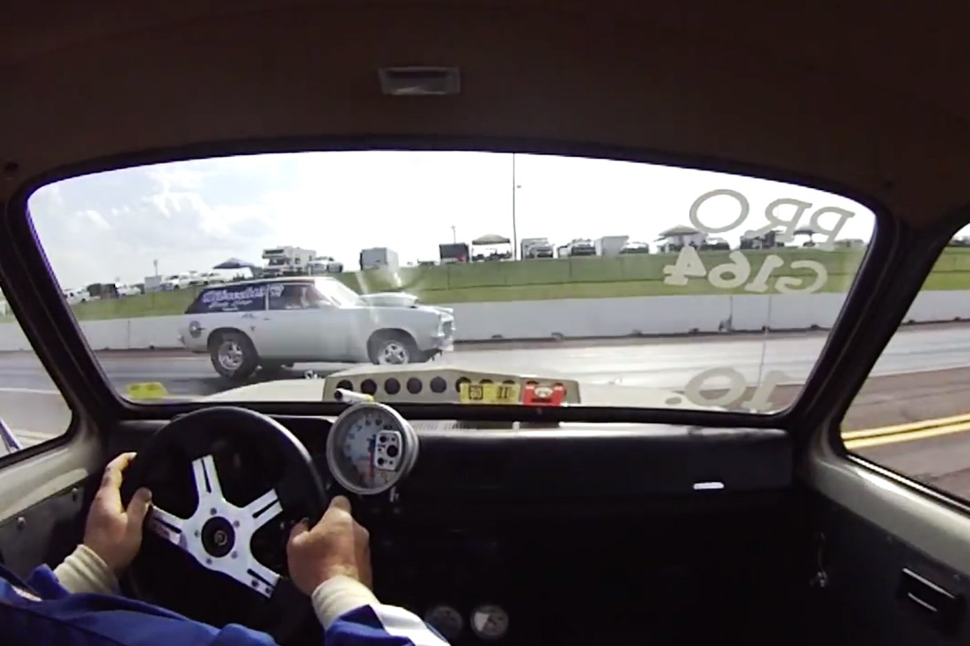 Video: In-Car View As Chevette Gets Loose And Slaps The Wall!
