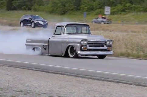 Video: 1958 Chevy Apache With Twin Turbos