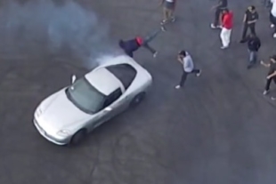 Video: Compton Sideshow Spectator Struck By Corvette