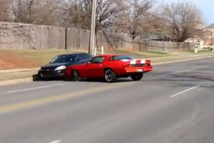 Cars and Coffee - Camaro Owner Gets A Little Too Crazy
