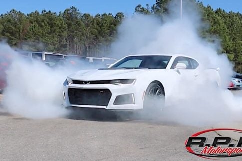 Brand New 10-Speed ZL1 Rips Burnout In Dealership Parking Lot