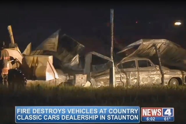 Video:Over 150 Classic Cars Destroyed In Fire At Illinois Dealership