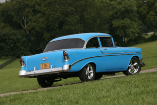 This Grabber Blue '56 Bel Air Is The Epitome Of A Cool Cruiser