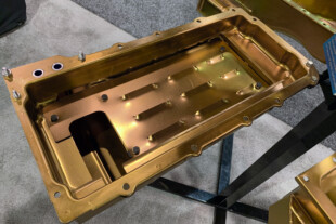 SEMA 2023: Turbo LS Oil Pan For Tube Chassis Drag Cars From Milodon